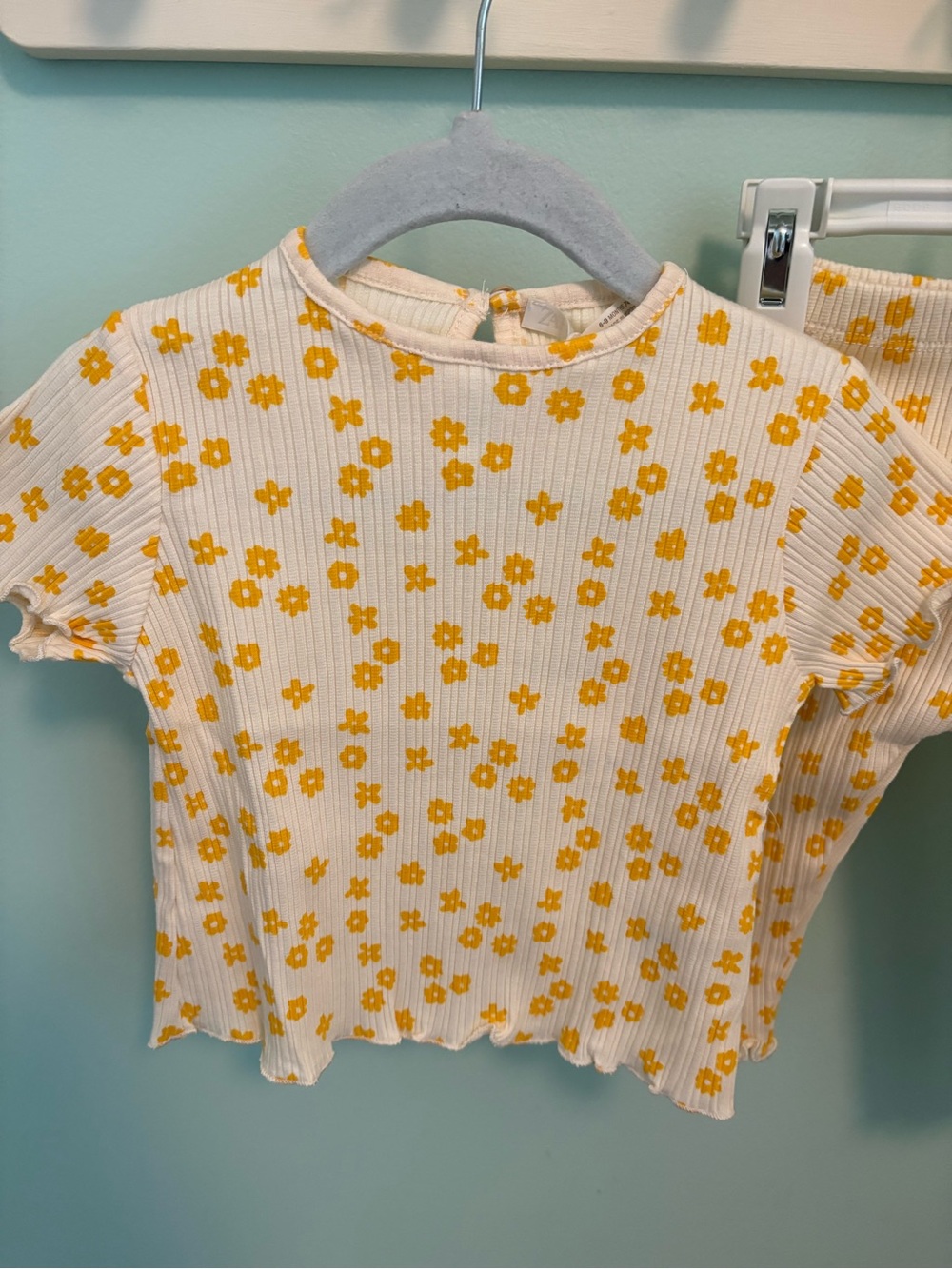 Zara Ribbed Floral Matching Set - Picture 2 of 6